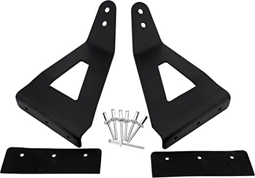 52 Inch Curved Led Light Bar Mounting Brackets Upper Windshield Mounting Brackets Fit 2004-2018 Ford F150 & SVT Raptor