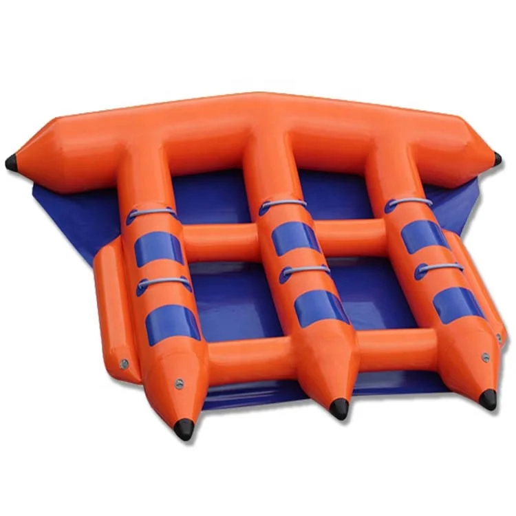 Wholesale  6 Person  Inflatable Flyfish Towable  Boat Tube for Water Sports