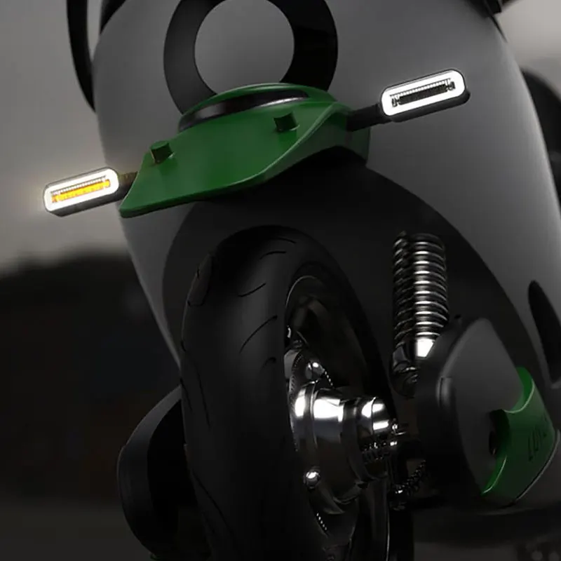 KEEN Universal Dual Colors Motorcycle LED Turn Signals Light Motorbike DRL Flow Turning Indicator Lamp 12V led