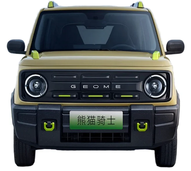 Новый автомобиль Geely Mini EV 100 км/ч левое управление 200 панда рыцарь бело-зелено-коричневые тканевые сиденья Euro VI Emission автоматический