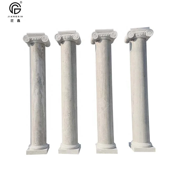 Оптовая и розничная продажа декоративных римских колонн из натурального камня ручной работы
