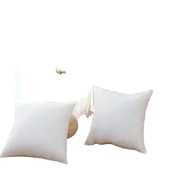 Premium Fabric 50*50cm Square White Bed Sofa Chair Pillow Inner Filling Cushion Inserts