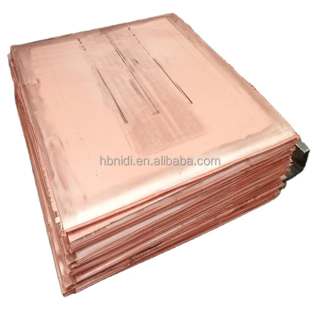 Golden Surface Electrolytic Copper Cathode Copper 99.99%&99.995% Export