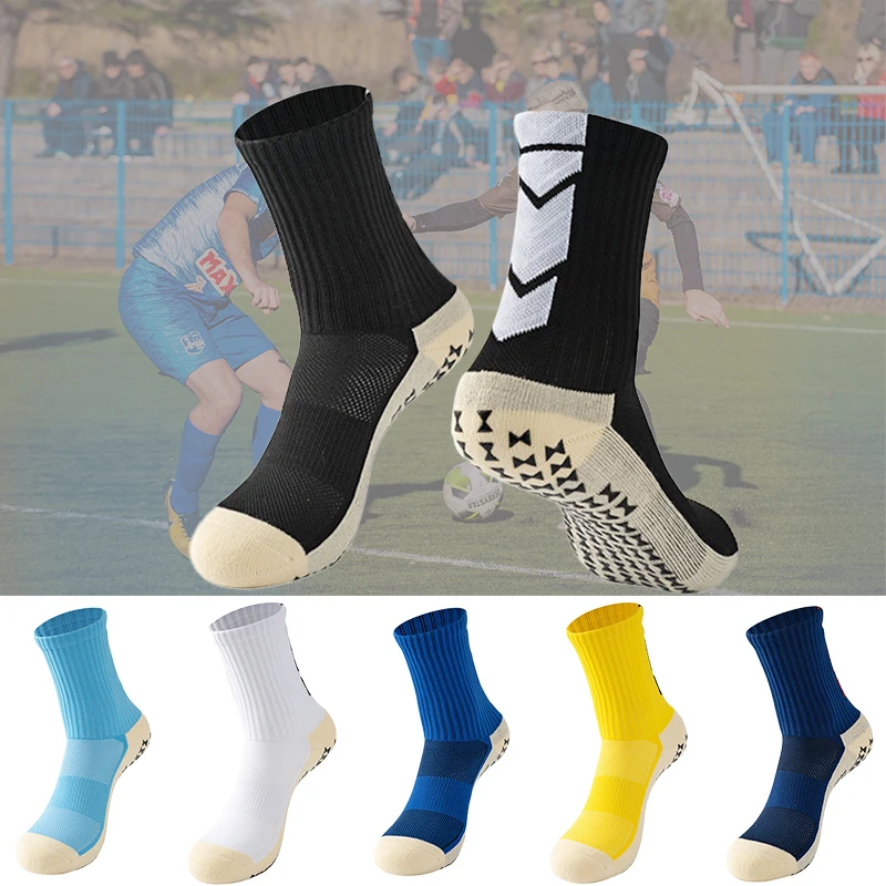 Personalized anti slip soccer sports socks non slip custom design football grip socks