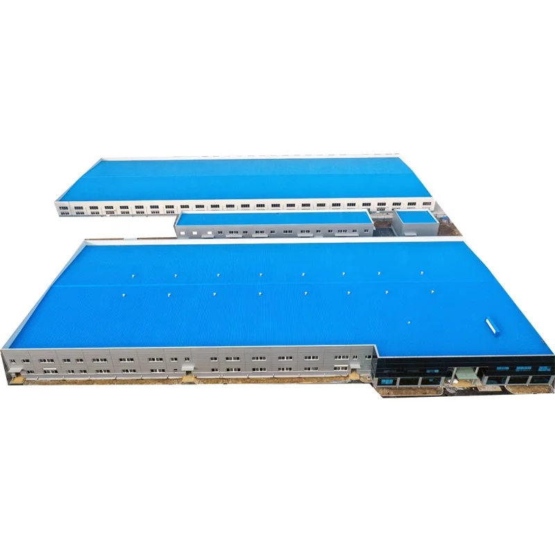 High standard Anti corrosion prefab high rise Clear span steel structure warehouse hangar workshop manufacturer prefab house