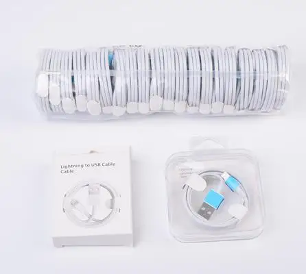 Original Mfi 8IC 2.4A 3ft   TPE  Fast Charging USB cable data cable For iPhone 14 13 Pro Max 12 XR 4 Cord for Charging