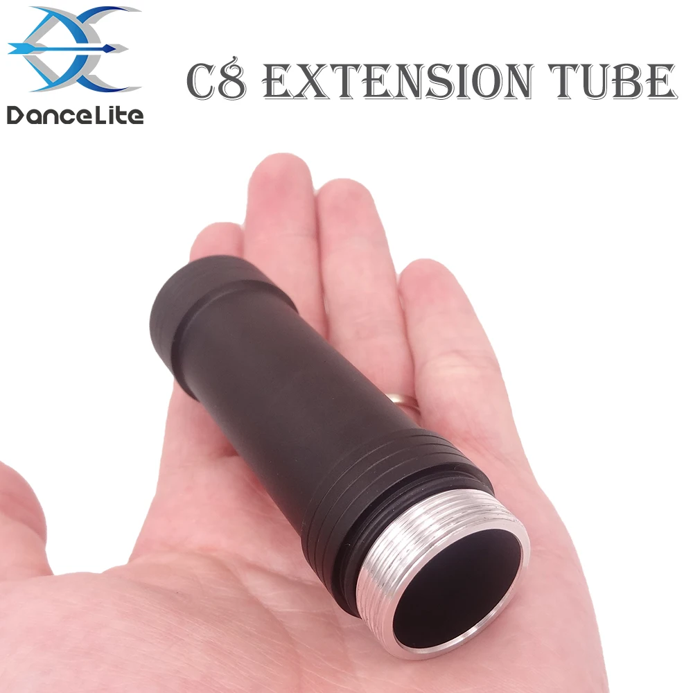 Удлинительная трубка для фонарика C8 18650, корпус из алюминиевого сплава, корпус хоста C8