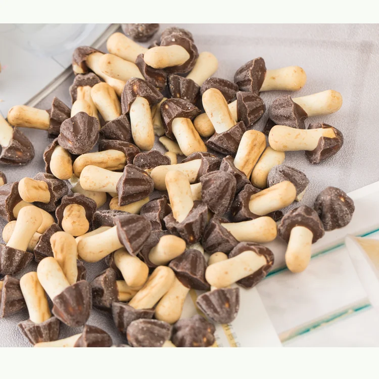 Mushroom Shape Chocolate with Biscuit