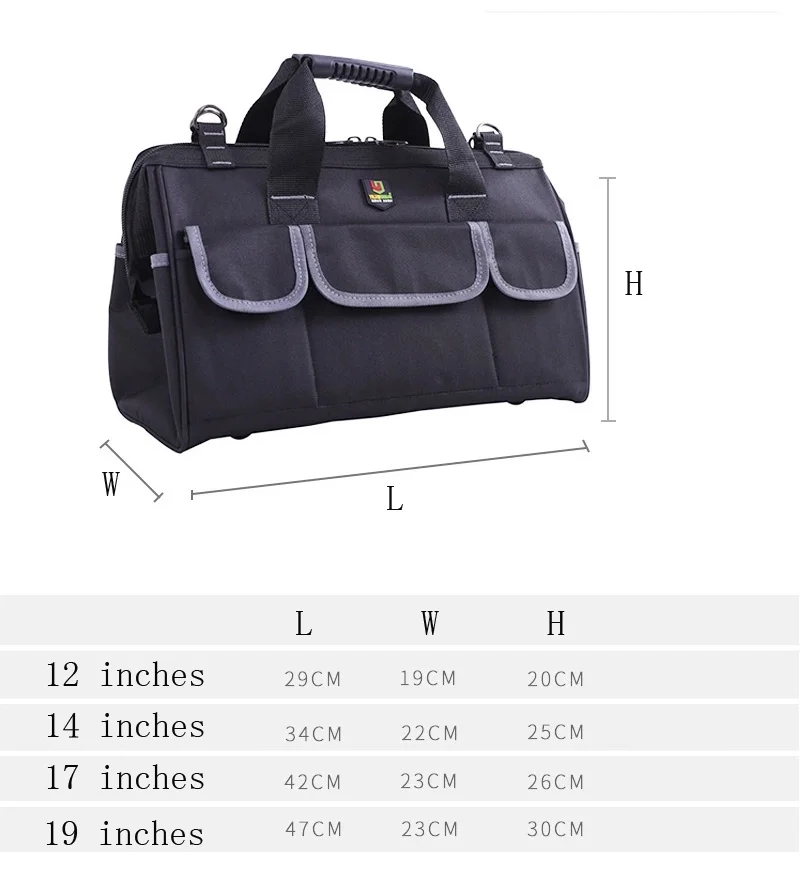 Portable high quality herramientas electricista waterproof engineer canvas heavy duty electrician tool bag