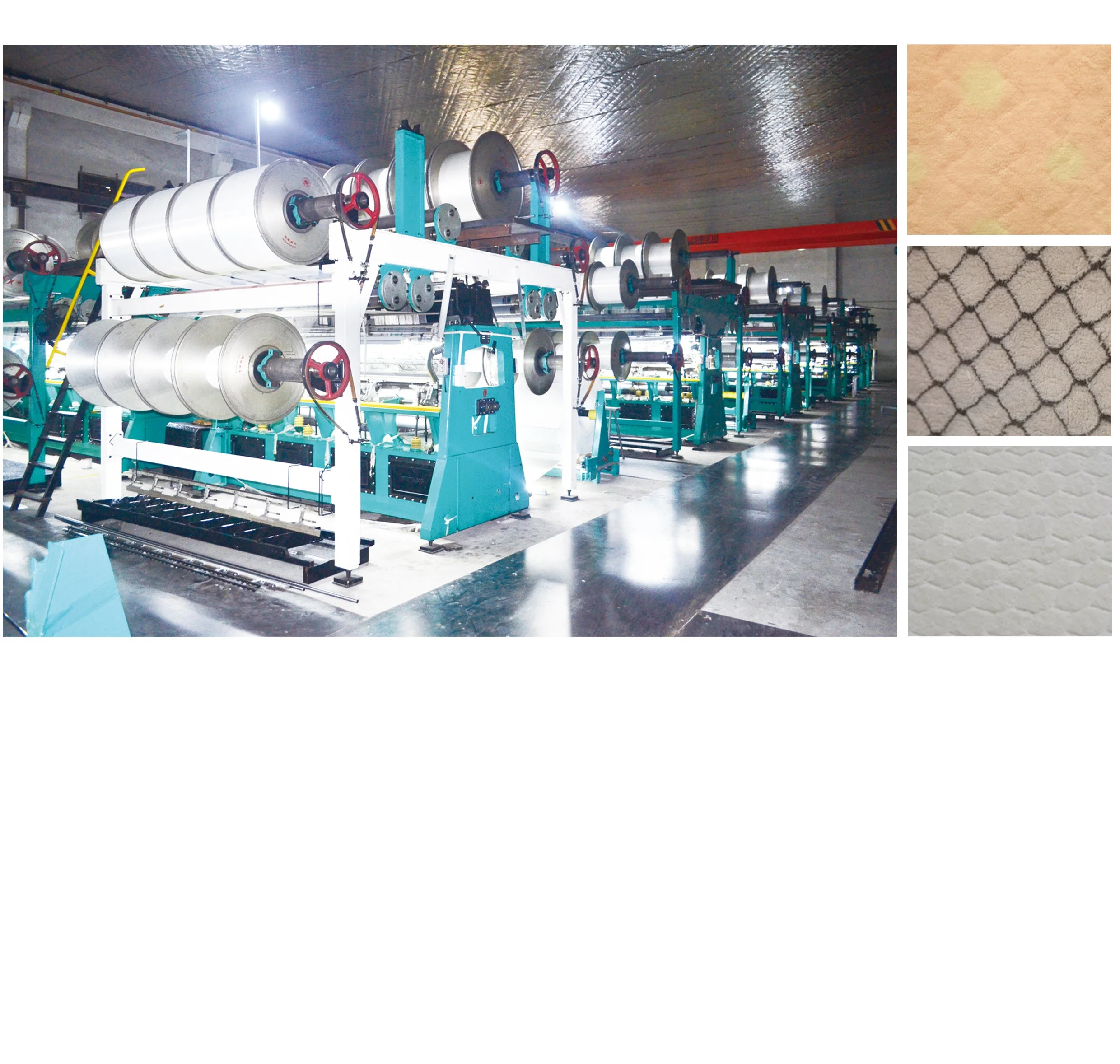 GE 2886 double pile bar patterned plush and blanket raschel machine