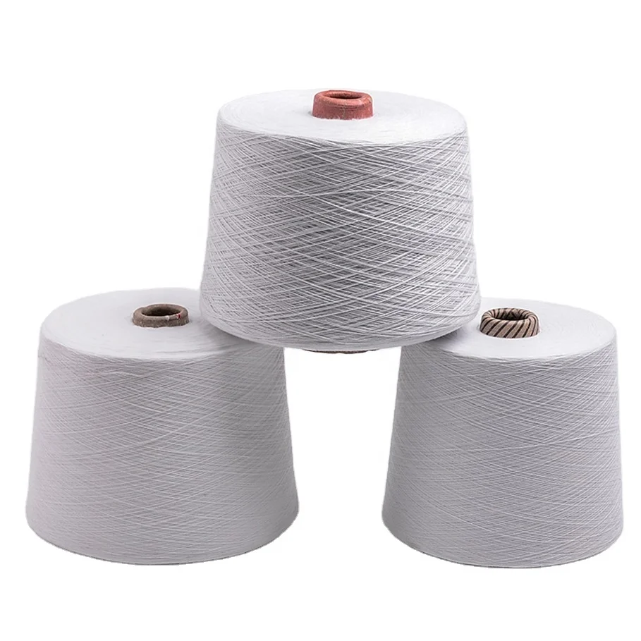 China manufacturer  price combed cotton knitting oe 30s/1  raw white  yarn