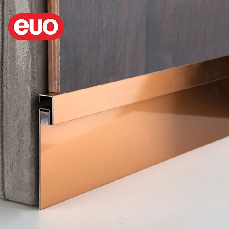 euo stainless steel skirting led skirting light baseboard skirting for hotel decoration