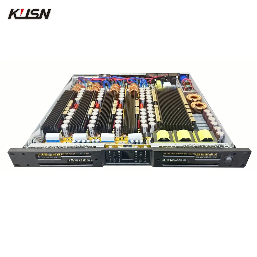 3000W X2 8 Ohm CLASS D Professional Digital Amplifier Stereo 1U Power High-End Large Performances Bars Party