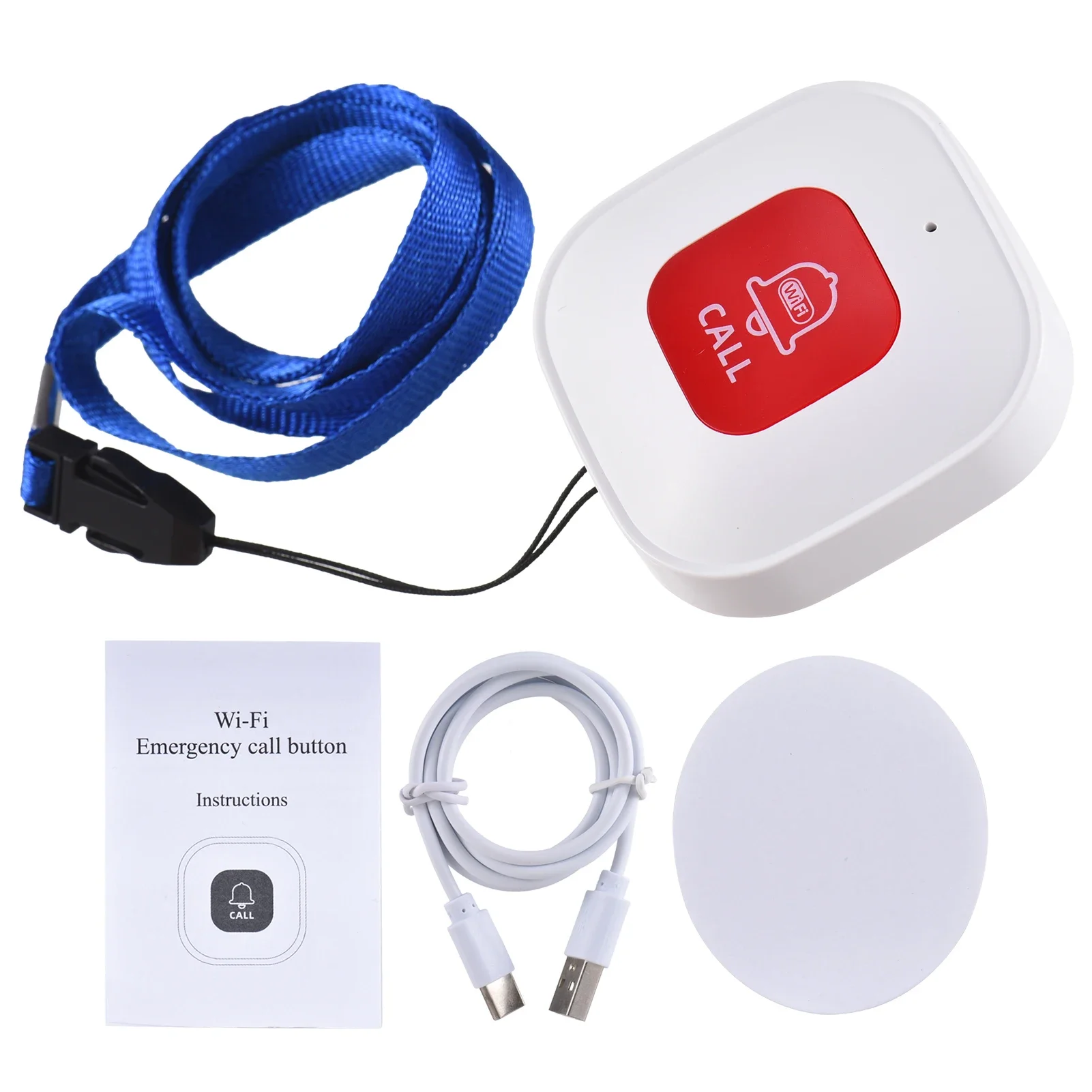 2024 WiFi SOS button wireless emergency sos call panic stop button gps tracker sos