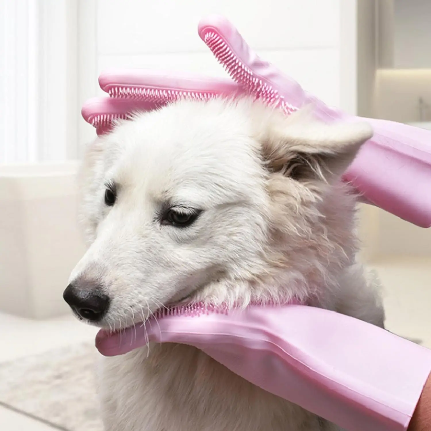 100% Food Grade Silicone Gloves With Wash Scrubber Multi-purpose Kitchen Cleaning Gloves
