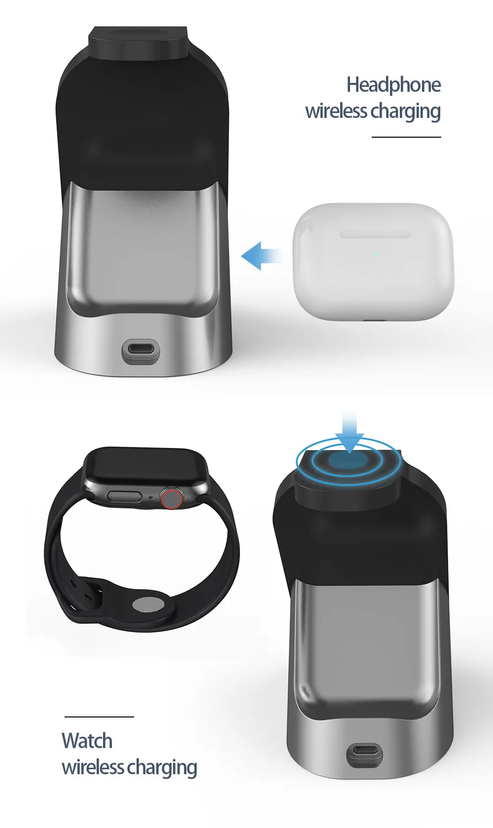 Hot Selling15W 3in1 Wireless Charger Stand