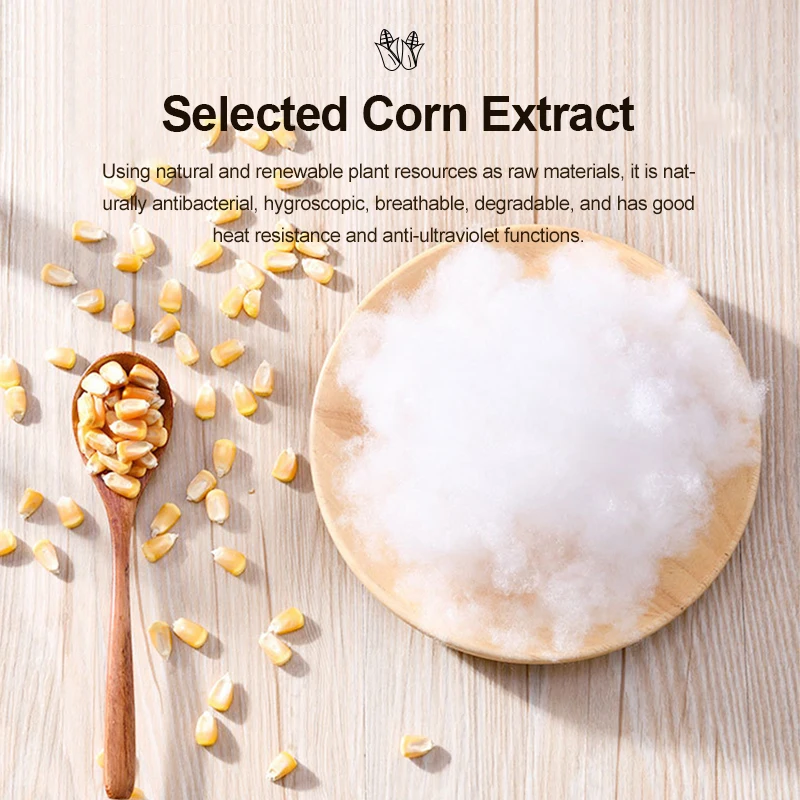 Flourish ODM/OEM 100% corn fiber filling 100% cotton cover bed pillow-soft sleeping pillows almohada