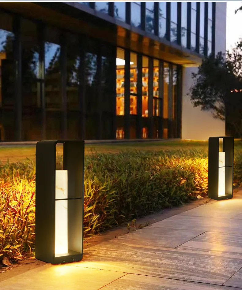 Courtyard Lawn Villa Garden Outdoor Light Lamps Waterproof Landscape Gate Outdoor Modern Solar Energy Lighting Led Floor Lamp