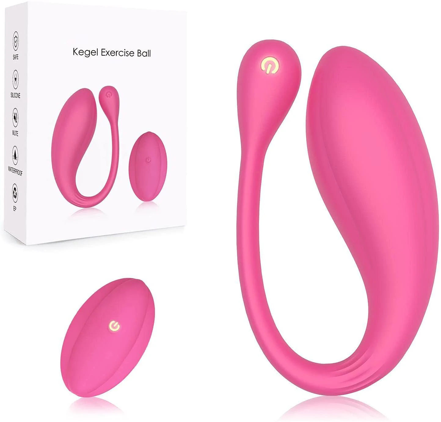 Kegel Exercise Ball Weights Ben Wa Ball (Safe&Soft) Upgraded Shape Design Kegel Exerciser Pelvic Floor Exercises Bladder Control