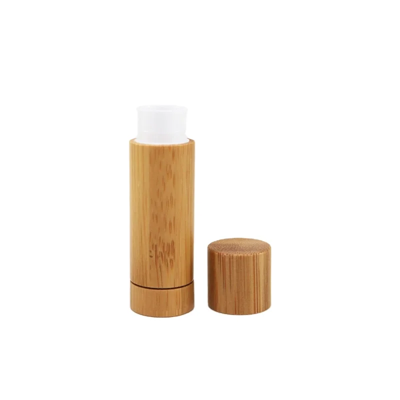 Cosmetic Container 5g Empty Lip Blam Tubes Makeup Container Bamboo Lip Balm Tube