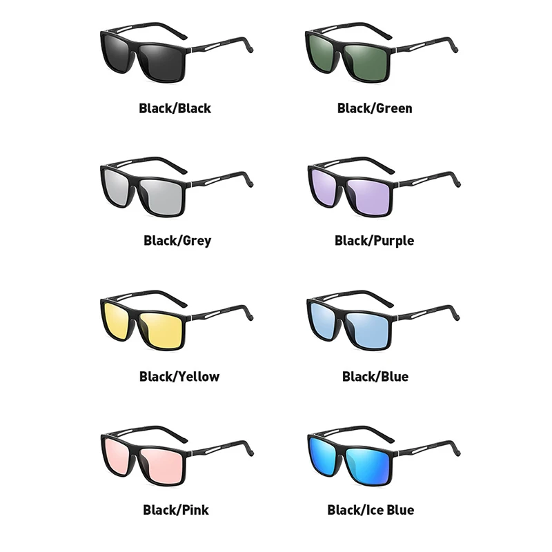 Aluminum magnesium driving sunglasses wholesale driving night vision glasses custom photochromic mens polarized sunglasses