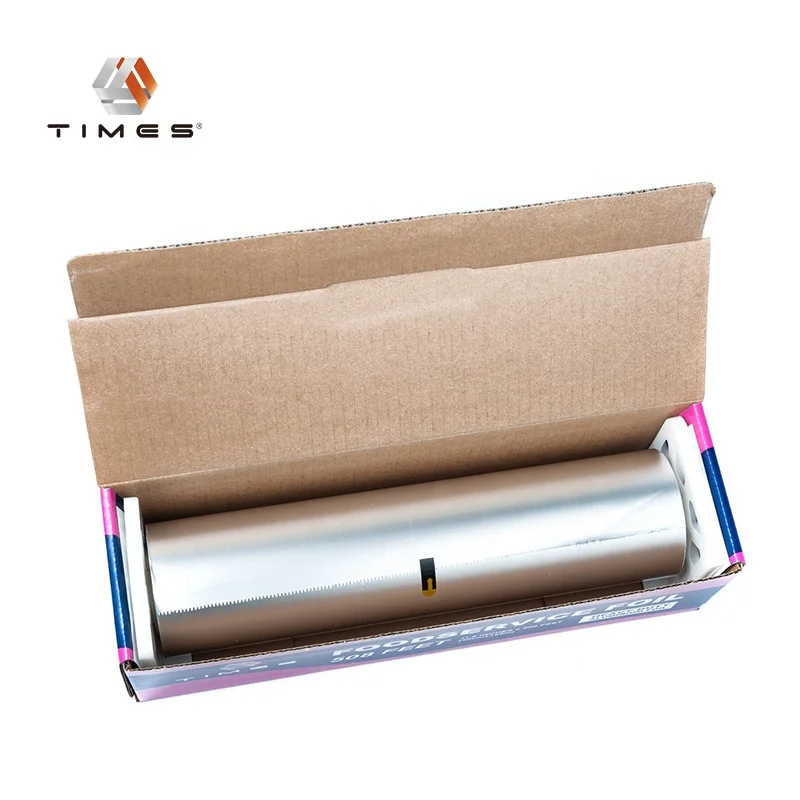 75sqft Standard Recyclable Disposable Customized  Aluminum Foil Roll  Food Safety Household Catering Use