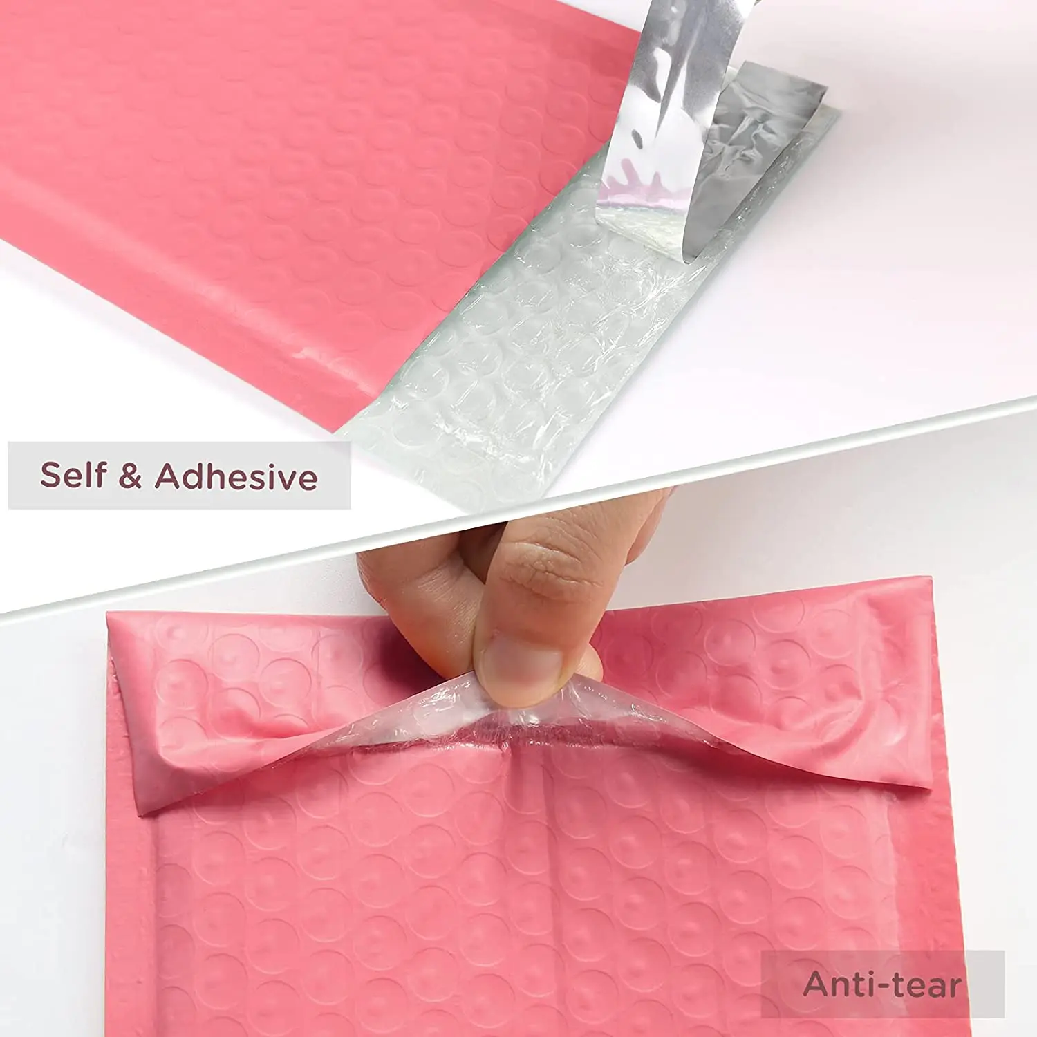 [USA Warehouse] Small Durable Padded Envelopes Coral Red, Shipping Bubble Mailing/ Packaging/ Delivery Bags, Bubble Mailers