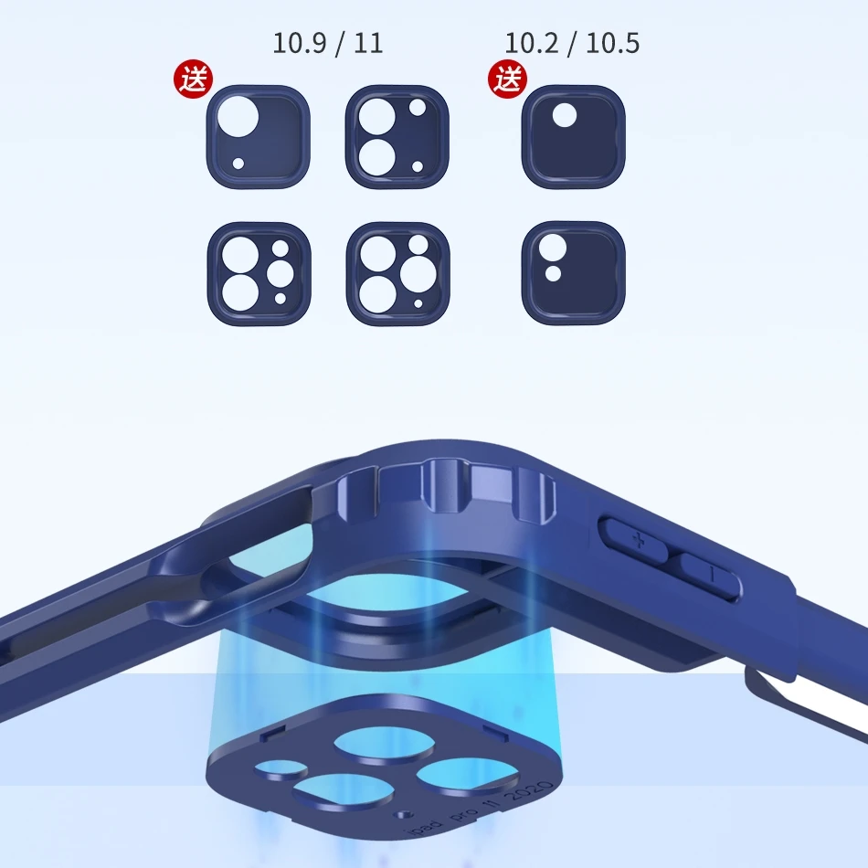 360 Rotative Stand TPU Case for ipad 10.2 10.5 10.9 11 Pro 2021 Cover with Pen Slot Air 4 Air 5 Shockproof ipad Cover