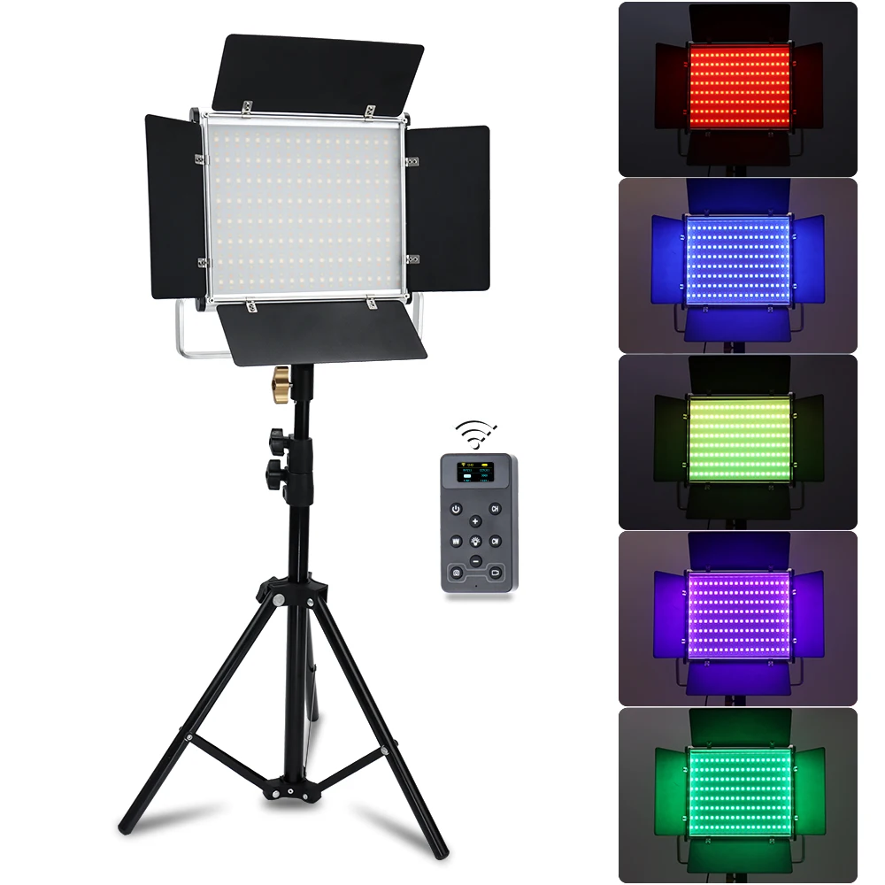 W480 RGB Full Color Live Studio Stage Video Recording And Broadcasting Led Fill Light Panel Light