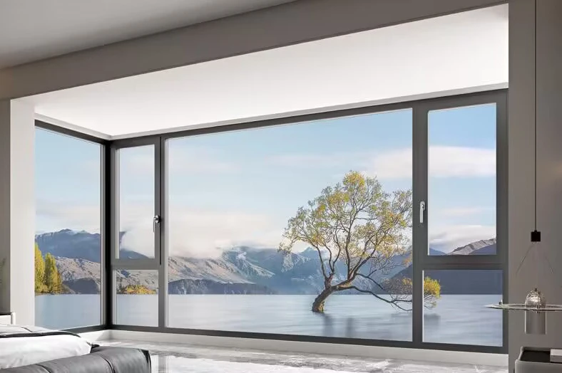 Hangzhou Minglei China Factory Energy Saving window Tilt and Turn High Quality Triple Glass WIndows