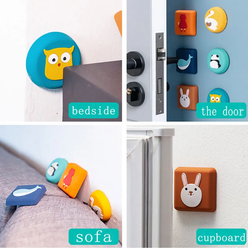 Wholesale Shock Absorb Bumper Doorstop Muted Wall Protector Silicone Door Stopper