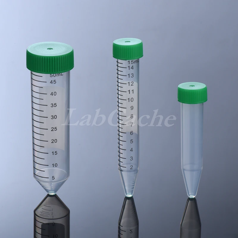 
LabCache 50 ml 15 ml 10 ml Centrifuge Tube Disposable 50ml 15ml Conical Centrifuge Tubes with ISO Certification Custom OEM 