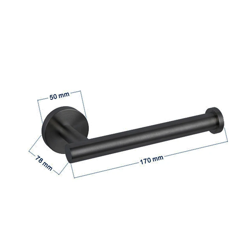Modern Chic Kitchen Towel Paper Holder Black Bathroom Accessories  Kitchen Tissue Roll Stand Rack Black Toilet Paper Holder