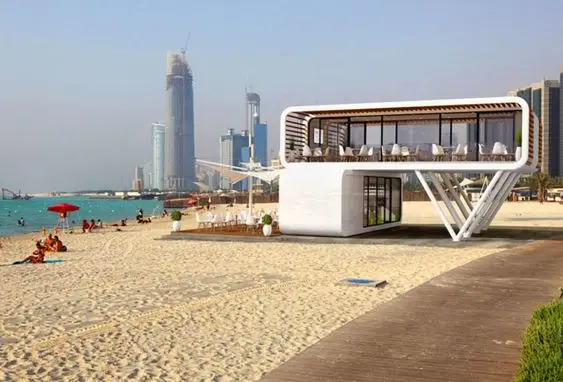 Cheap prefabricated house office mobile fixed recruitment home tiny Portable prefab foldable container house