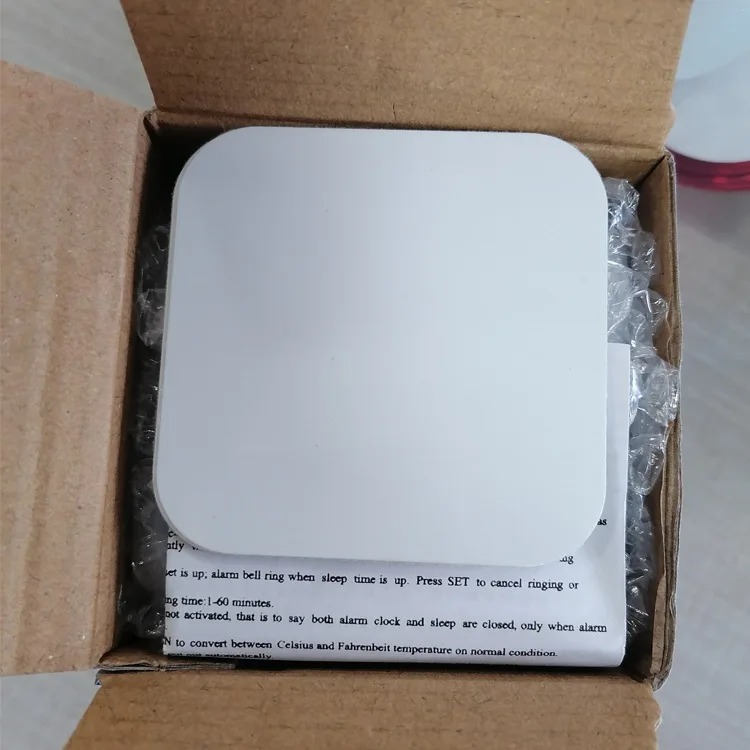 Dye Sublimation LED Light Up Digital Alarm Clock with Four Sides Personalized Alarm Clock Gift for Mom Coworker Best Friend