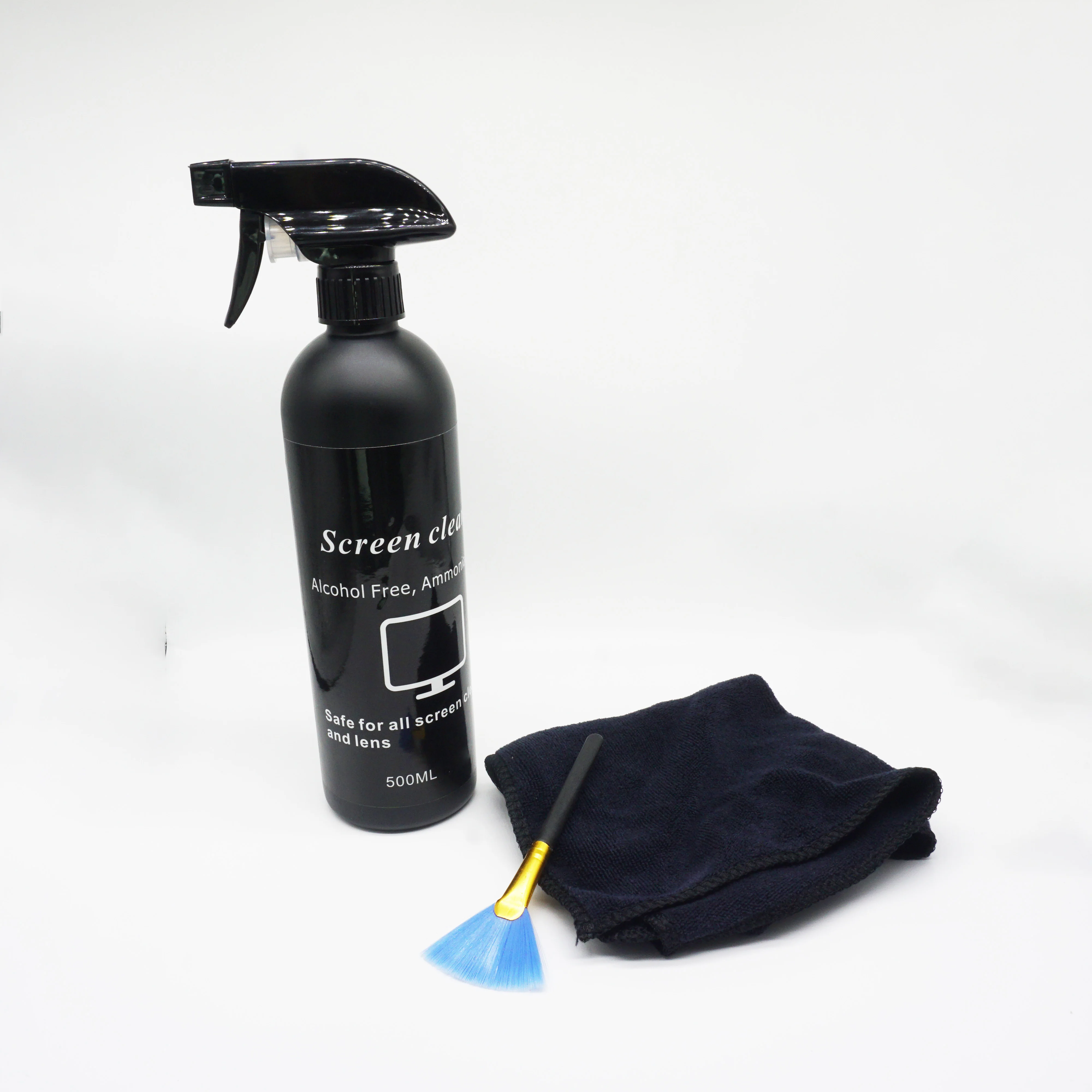 Large Volume 16oz Screen Spray computer keyboard  lcd 500ml cleaning laptop screen cleaner and brush kit