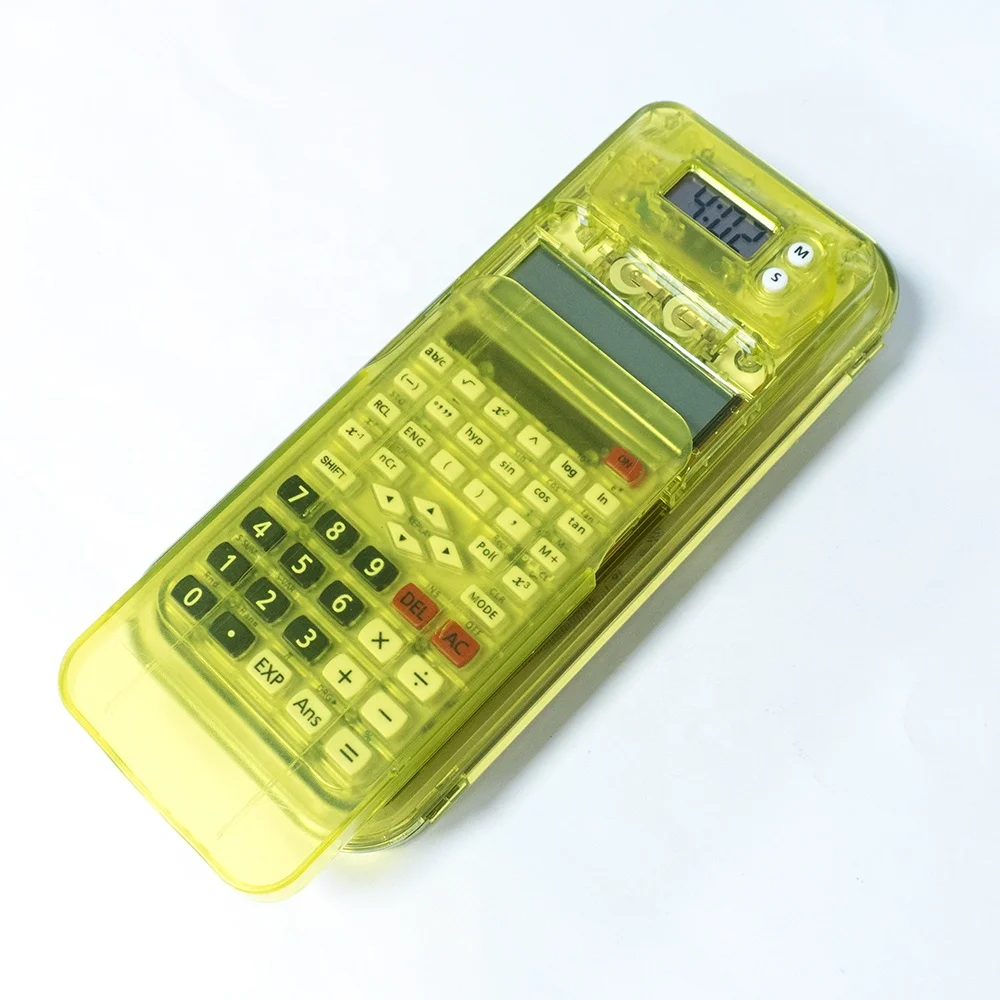Student Special pencil case calculator Scientific Electronics Manufacturer pencil case with calculator stationery set