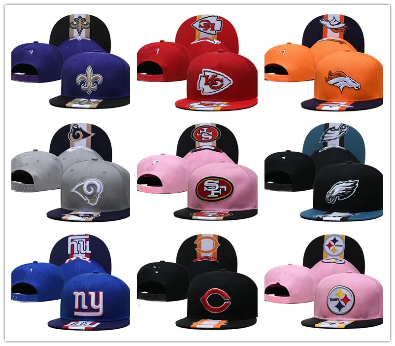 HUAYI hot selling newest NL ML football fitted snapback hats for 32 teams