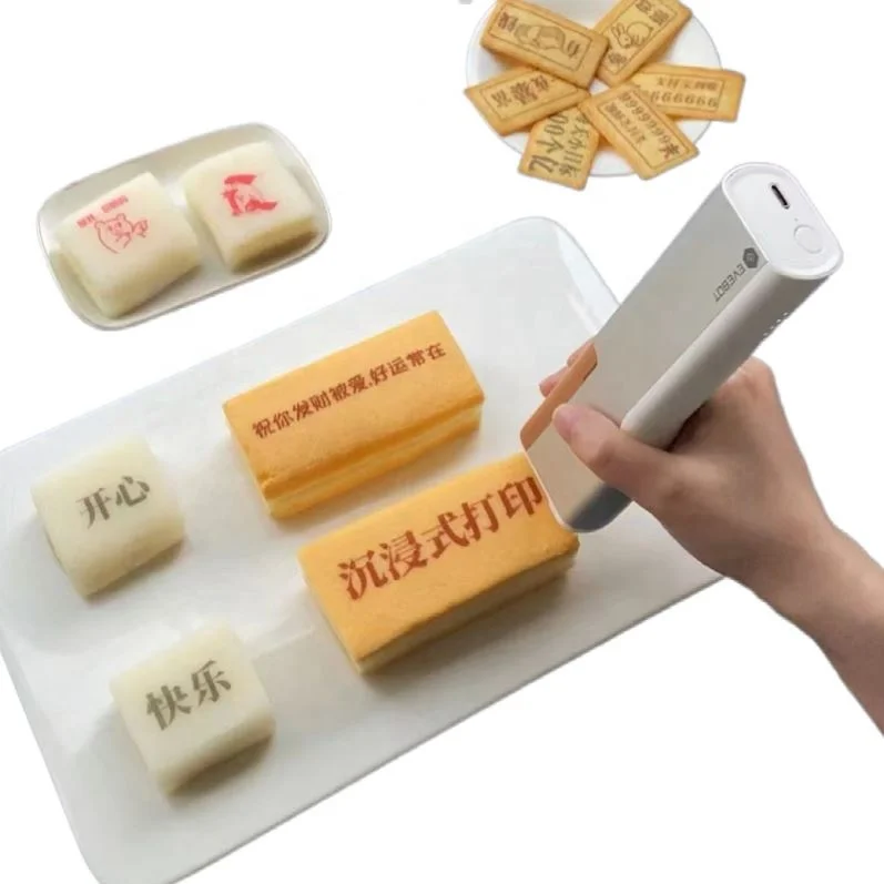 Portable Coffee Print Mini Food Printpen Diy Food Handheld Inkjet Printing Edible Printer Machine On Bread Cookies Drinks