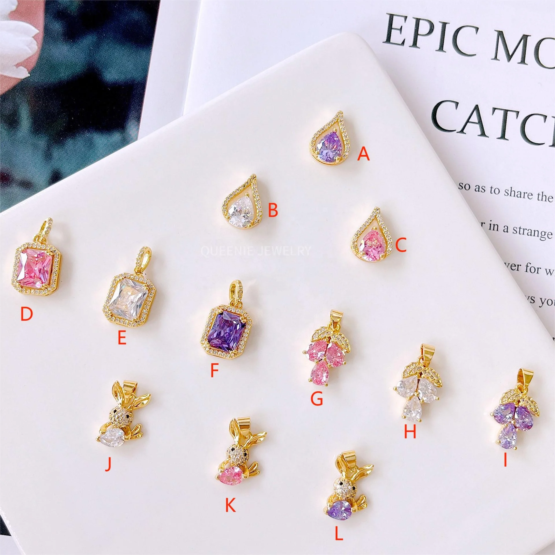 Fashion Cupid Angel Wings Tassel Love Pendant Heart Necklace Moving Small Wings Chain Zircon Necklace for Women Clavicle Chain