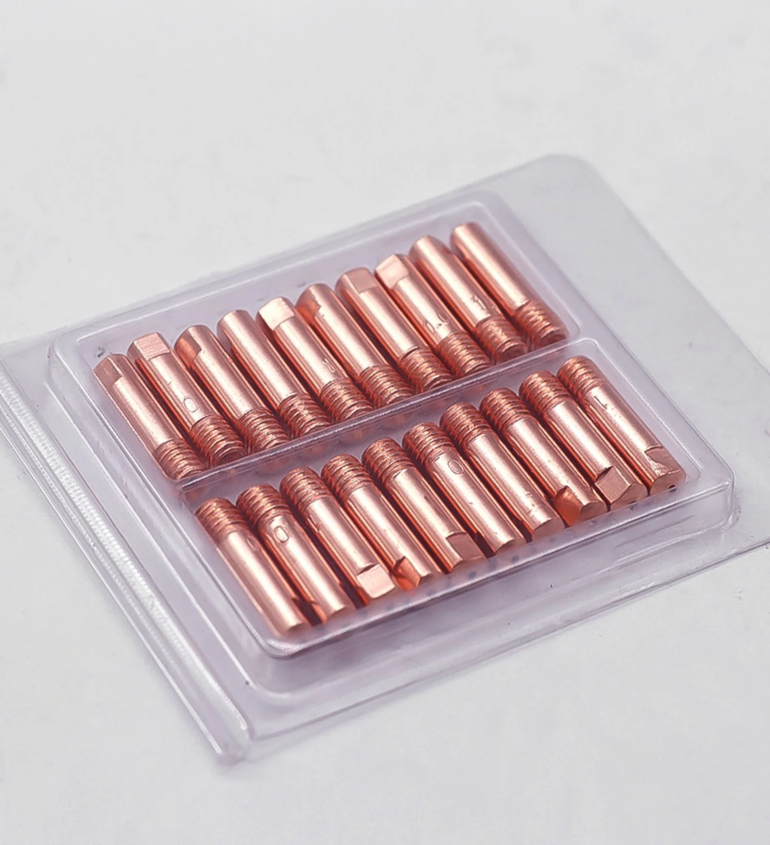 XYS High Quality M6*28*1.0 0.8 1.2  Copper Contact Tips cucrzr welding torch tip for Mig Co2 Welding Torch