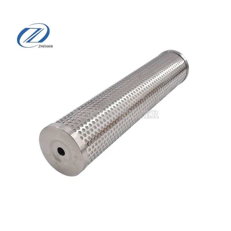 stainless steel perforated filter cartridge punching hole Dense hole mesh