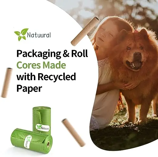 Компостируемые биоразлагаемые пакеты для собачьих кормов с логотипом на заказ