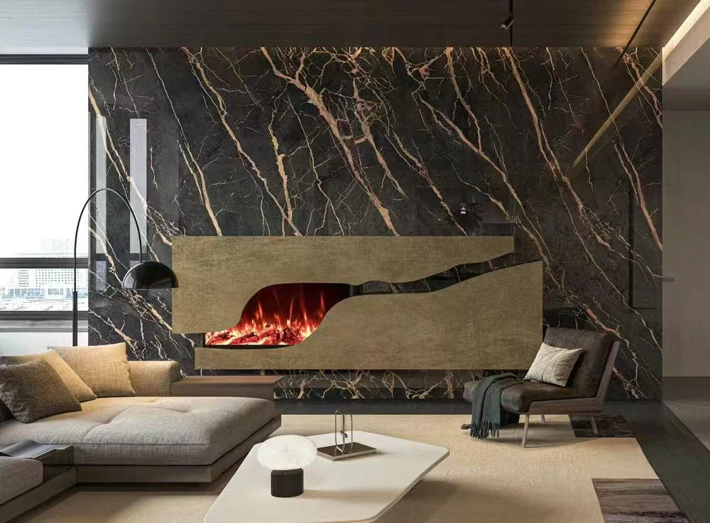 cheap porcelain ceramics tiles 60*60 full polished black porcelain interior 40*40 for floor living room