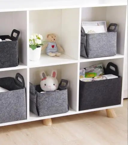2022 Big Capacity Rpet Felt tub trug buckets daily storage Organizer decoration felt trug organizer