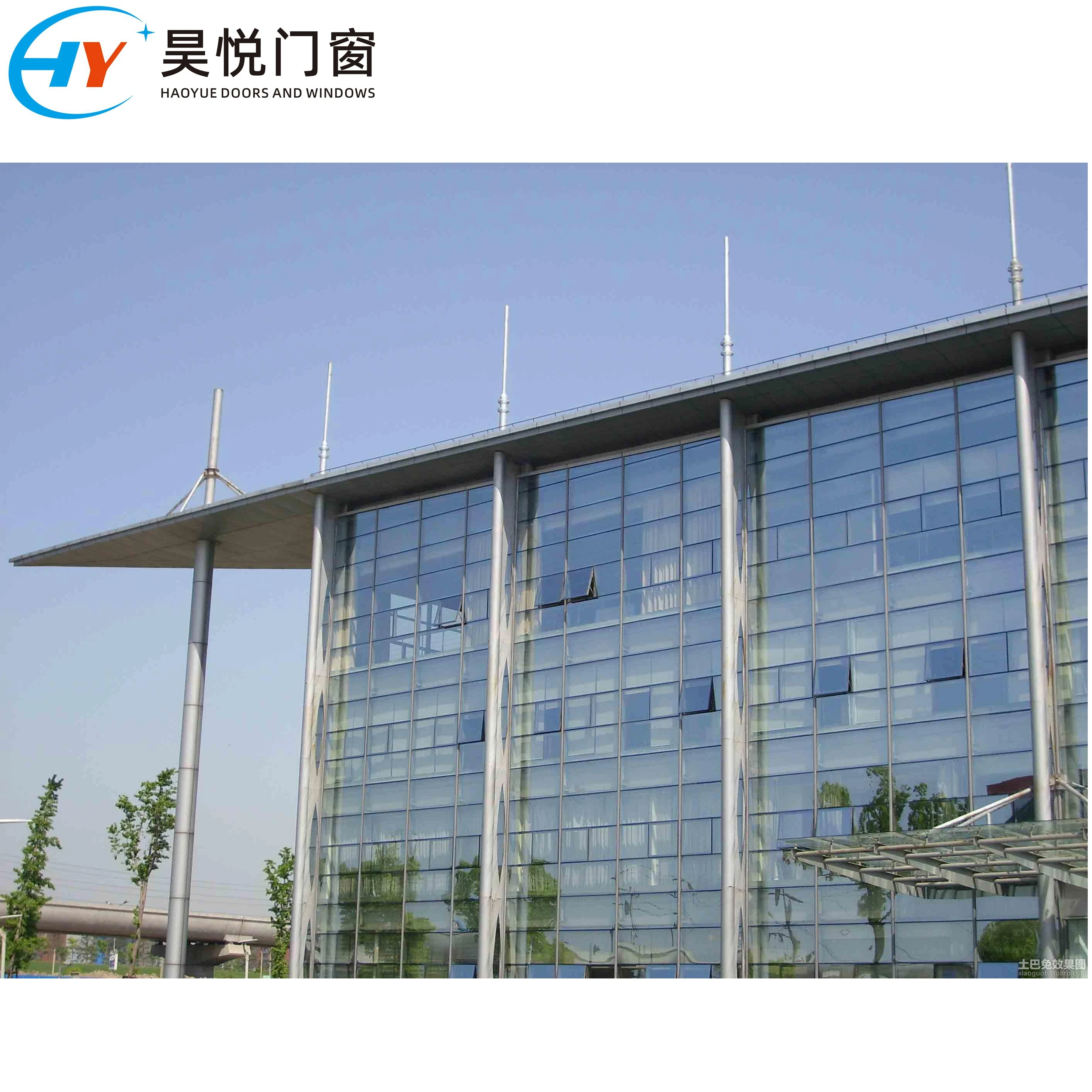 Building Exterior Facade Glazing Architectural Glass Curtain Walls
