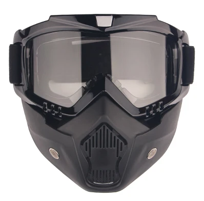 
Outdoor Tactical High Quality Fashion Motorcycle Protective Face Motorbike Windproof Motor Sports Mask Glasses 