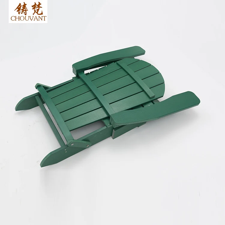 CHOUVANT wholesale factory direct furniture garden beach KD plastic folding outdoor adirondack chair in wood chairs