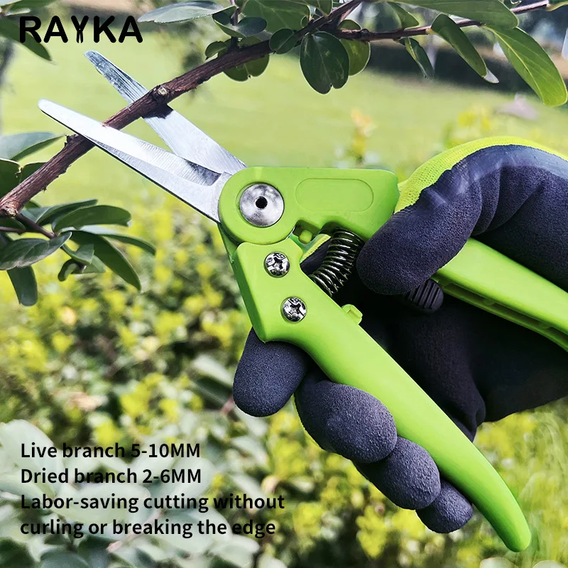 Perfectly Cutting High Carbon Steel Pruning Shears Rust-proof Cutting Shrubs Herbs Vegetables Fruit Trees Pruning Shears