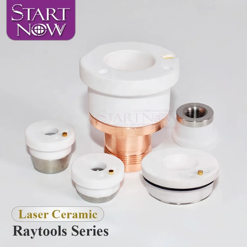 Startnow Laser Ceramic Ring Dia.41mm 3D M8 Nozzle Holder Parts High12.5mm Raytools Fiber Cutting Head Ceramic Base Free Shipping